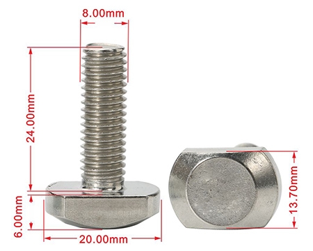 襄阳不锈钢螺丝t型螺丝定制